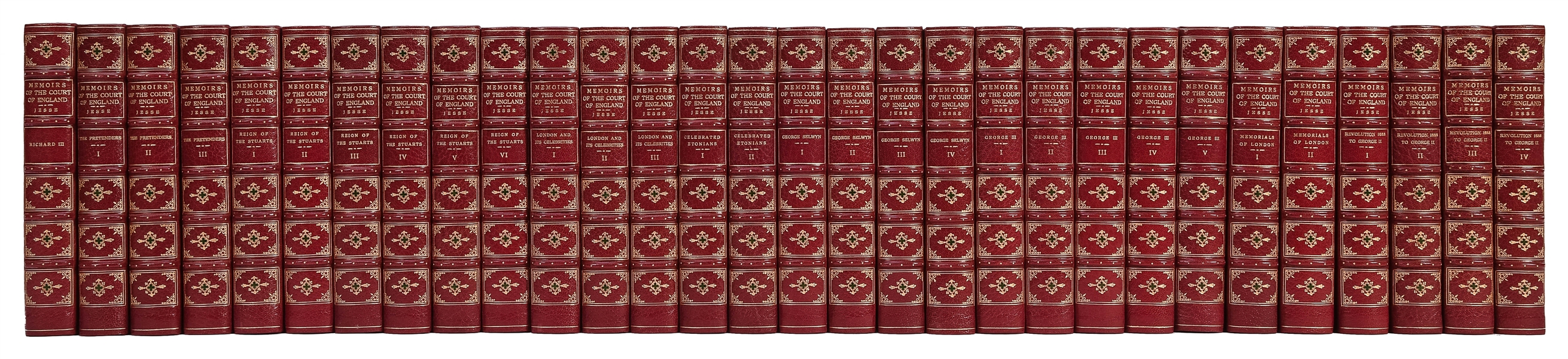  [BINDINGS]. HENEAGE, Jesse John. Memoirs of the Court of En...