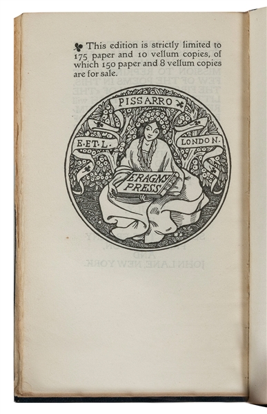  [ERAGNY PRESS]. MOORE, T. Sturge (1870-1944). The Little Sc...