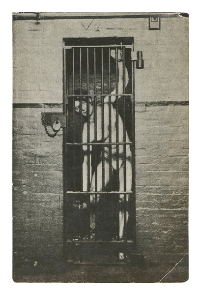  HOUDINI, Harry (Erik Weisz, 1874 – 1926). Nude Jail Cell Es...