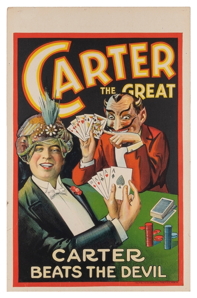  CARTER, Charles (1874-1936). Carter the Great. Carter Beats...