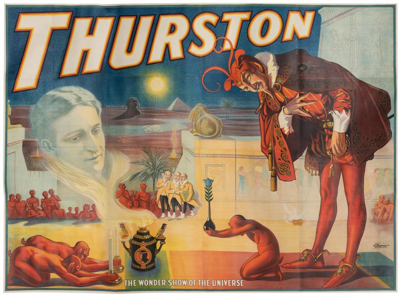 THURSTON, Howard (1869 – 1936). Thurston The Great Magician. [Billboard Poster]. 