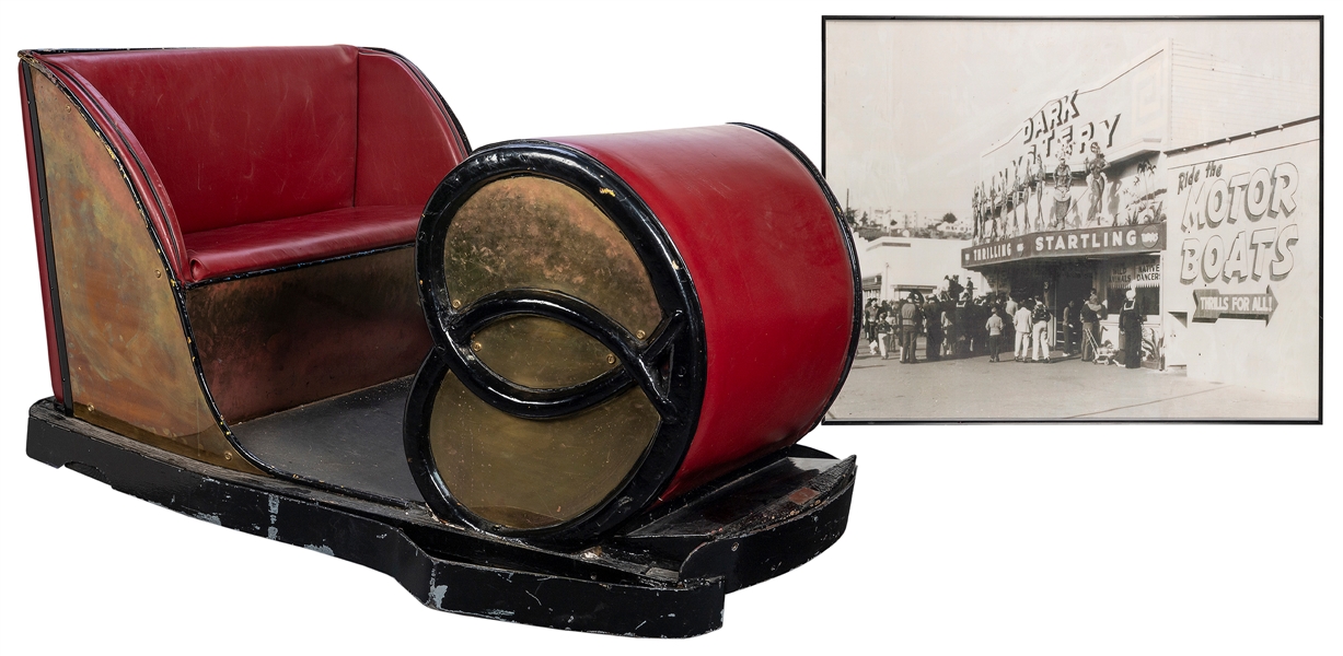 Dark Mystery Ride Amusement Park Vehicle. Bridgeton, NJ: Pretzel Corporation, 1940s. 