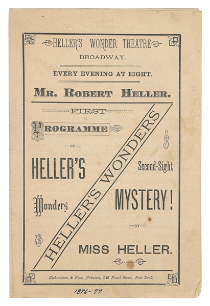  HELLER, Robert (William Henry Palmer, 1826 – 78). Heller’s ...