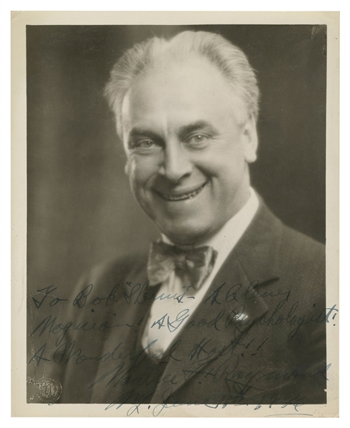  RAYMOND, Maurice (1877 – 1948).  Inscribed and Signed Portr...