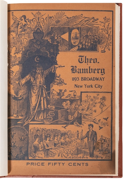  Theo Bamberg Conjuring Catalog. New York, [1909]. Orange pi...