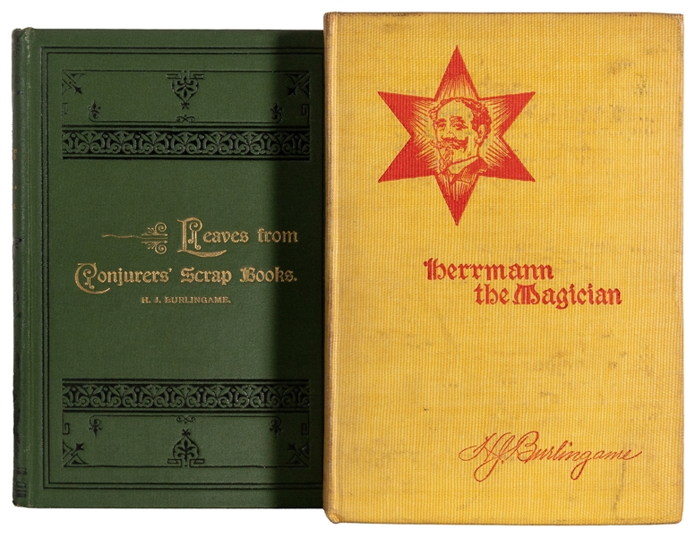  BURLINGAME, H.J. Two Burlingame Magic Books. Including: Lea...