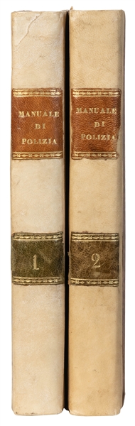   MOZZILLO, Raffaele. Manuale de Polizia. Naples: 1847. Two ...