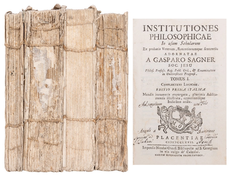  SAGNER, Kaspar (1721-1781). Institutiones Philosophicae in ...