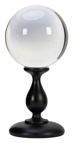  Crystal Ball and Stand. Los Angeles: Thayer, 1930s. A large...