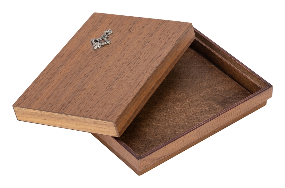  Card Box. Dallas: Woodmagic Studio (Howard Hale), 1990s. A ...