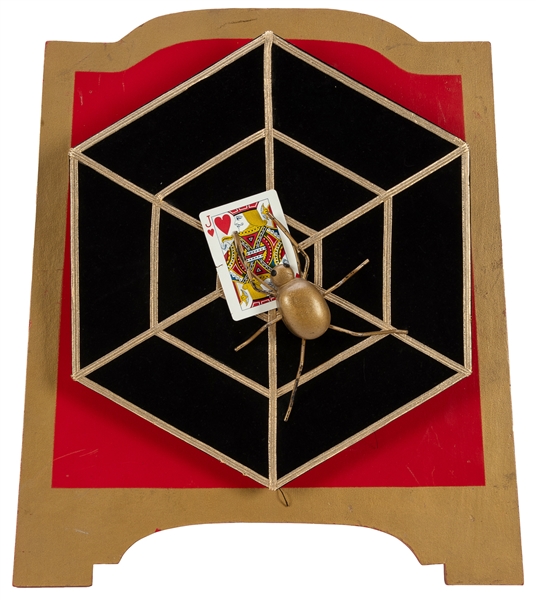  Card Spider. American, ca. 1960. A selected card appears gr...