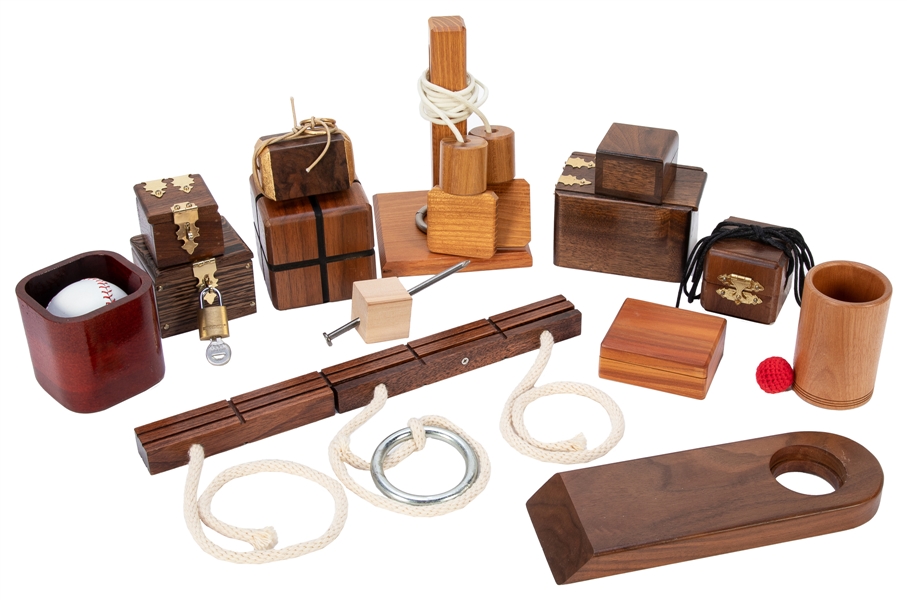  Wooden Magic Apparatus Collection. Over ten handcrafted woo...