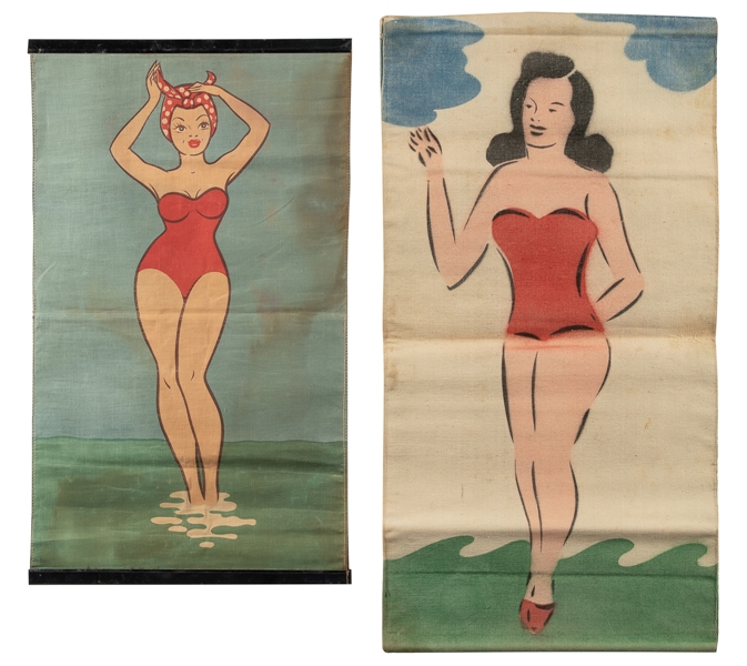  Two Bathing Beauty Props. [Los Angeles]: F.G. Thayer, ca. 2...