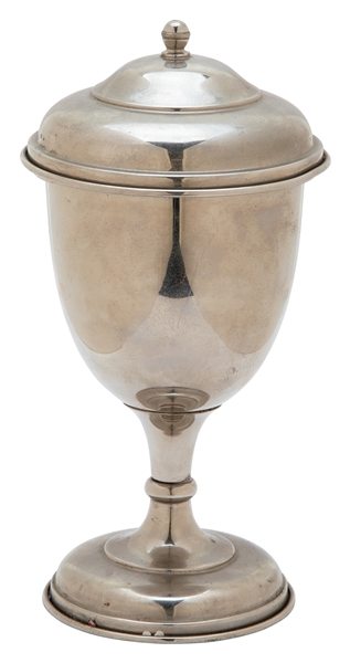  Bran Vase. Roterberg [?], ca. 1900s. Handsome nickel-plated...