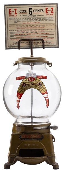  Ad-Lee 5 Cent E-Z Ball Gumball Machine. Chicago: The Ad-Lee...