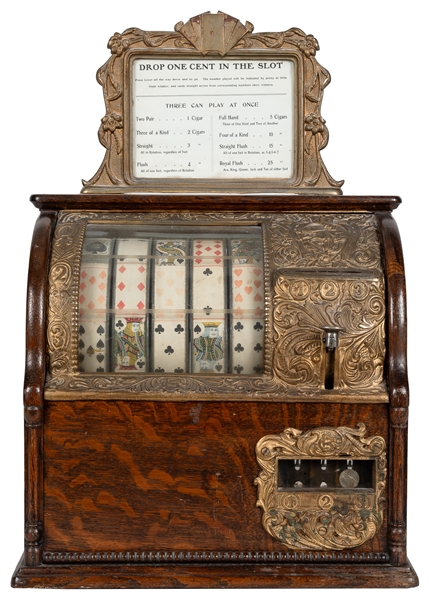  Caille Bros. 5 Cent Jockey Poker Trade Stimulator. Detroit:...