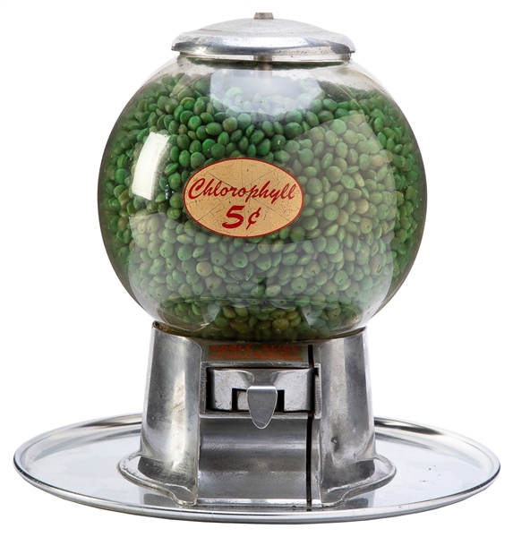  Abbey Mfg. 5 Cent Chlorophyll Gumball Machine. Los Angeles:...