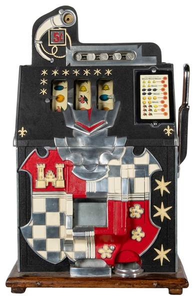  Mills 5 Cent Castle Front Slot Machine. Chicago, 1930s. Cla...