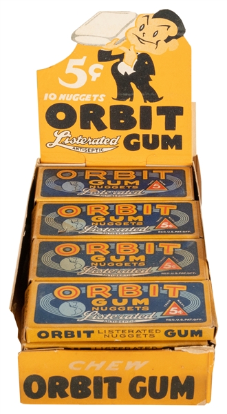  Orbit Gum Nuggets in Original Box. New York: Listerated Gum...