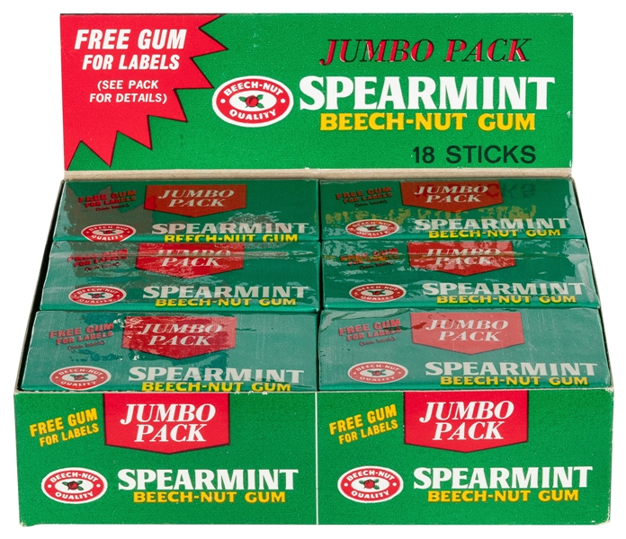  Beech-Nut Spearmint Gum in Original Box. New York: Beech-Nu...