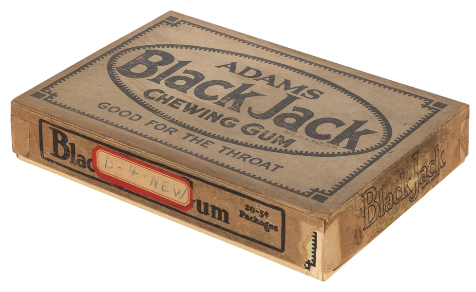  Adams Black Jack Chewing Gum in Original Box. New York: Ame...