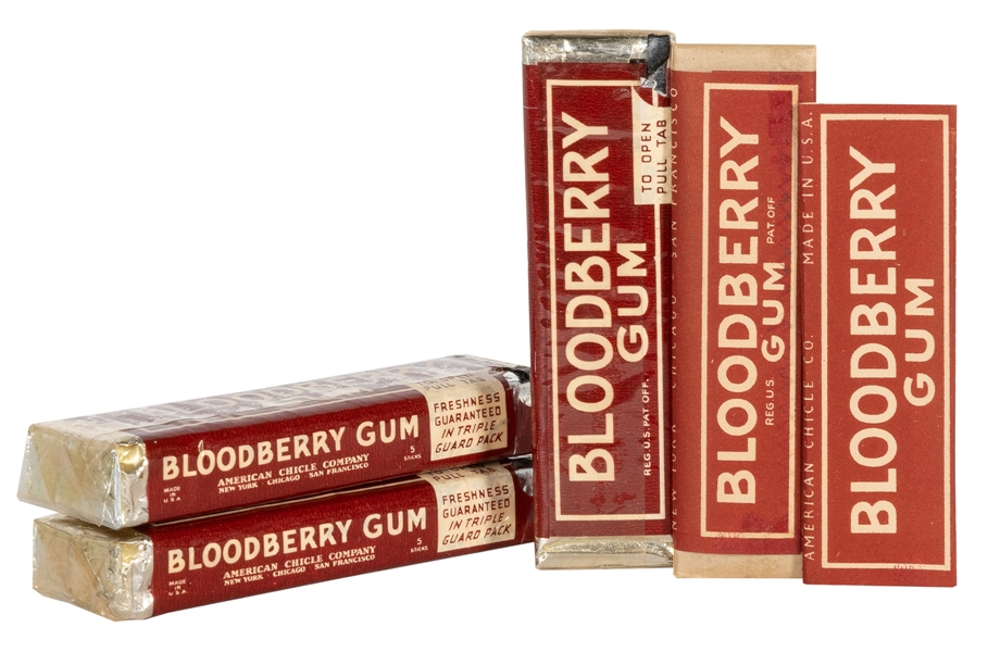  Adams Bloodberry Gum Lot. New York: American Chicle Company...