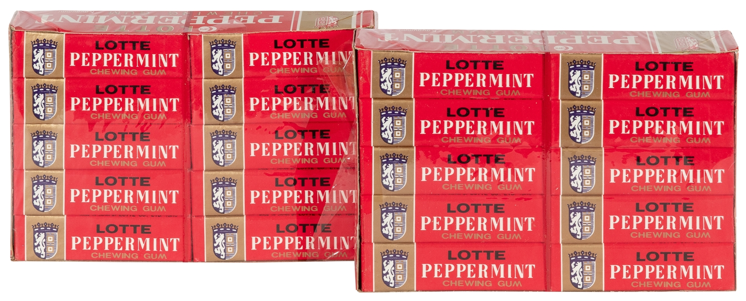  Lotte Peppermint Chewing Gum in Original Box. Tokyo: Lotte ...