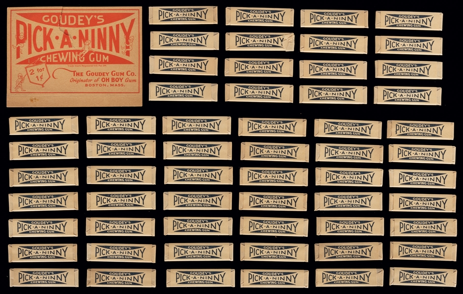  Goudey’s Pick a Ninny Chewing Gum. Over 100 Sticks. Boston:...