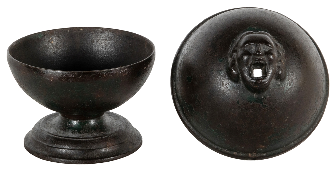  George Washington Cast Iron String Holder. Circa 1890s. Fi...