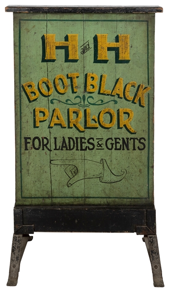  H and H Bootblack Parlor for Ladies & Gents Double-Sided Si...