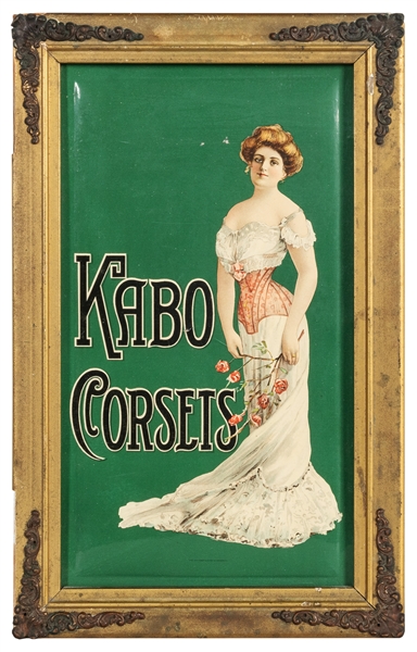  Kabo Corsets “Crystaloid” Framed Sign. Newark, NJ: The Whit...