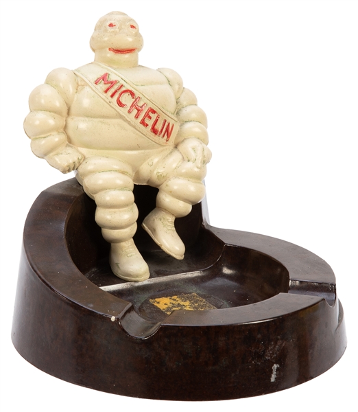  Michelin Tires Ashtray. England: ca. 1950s-1960s. Plastic a...