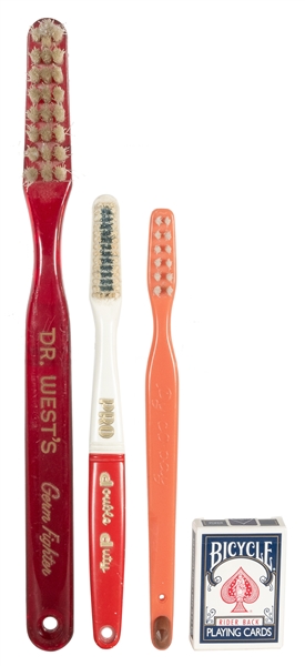  Three Oversized Display Advertising Toothbrushes. Three lar...