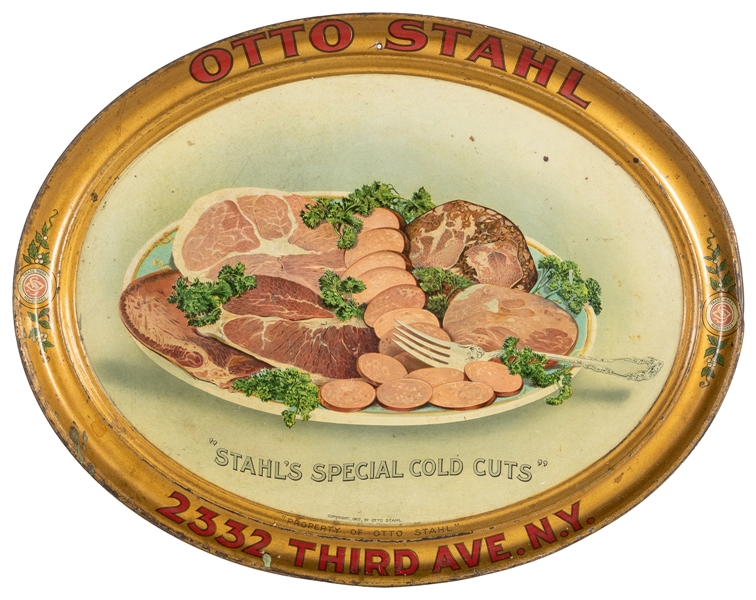  Otto Stahl “Stahl’s Special Cold Cuts” 2332 Third Ave. N.Y ...