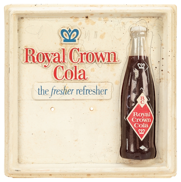  “Royal Crown Cola the Fresher Refresher” Dimensional Sign. ...