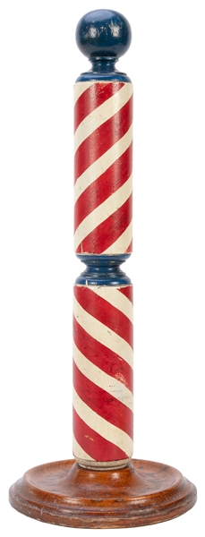  Vintage Barber Pole. Circa 1900s-1930s. Carved and painted ...