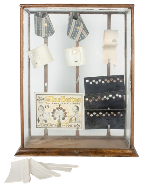  Victor Collar Button Countertop Display with Cuff Samples. ...