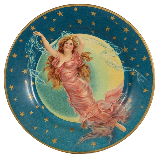  Late 19th Century Art Nouveau Tray. Tin lithograph serving ...