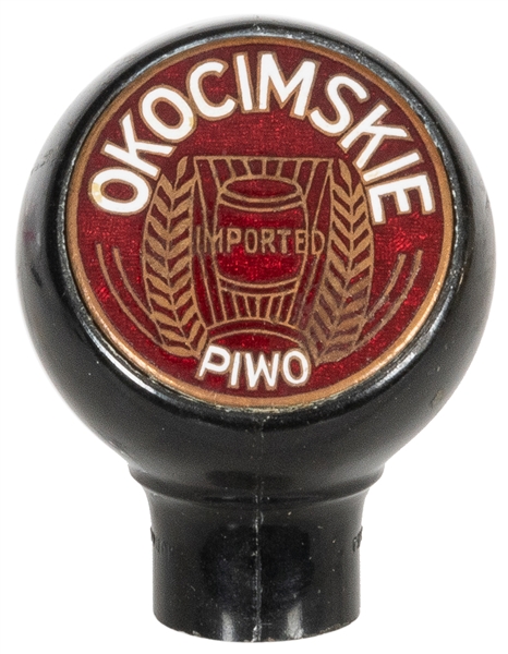  Okocimskie Piwo Beer Tap Knob. Circa 1930s. Beer tap with m...