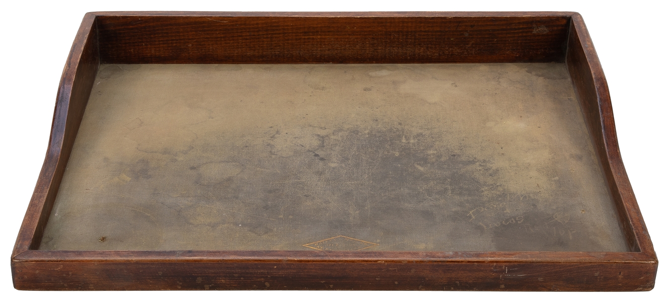  Antique Wooden and Cloth Dice Mat. St. Paul, MN: Dailey Mfg...