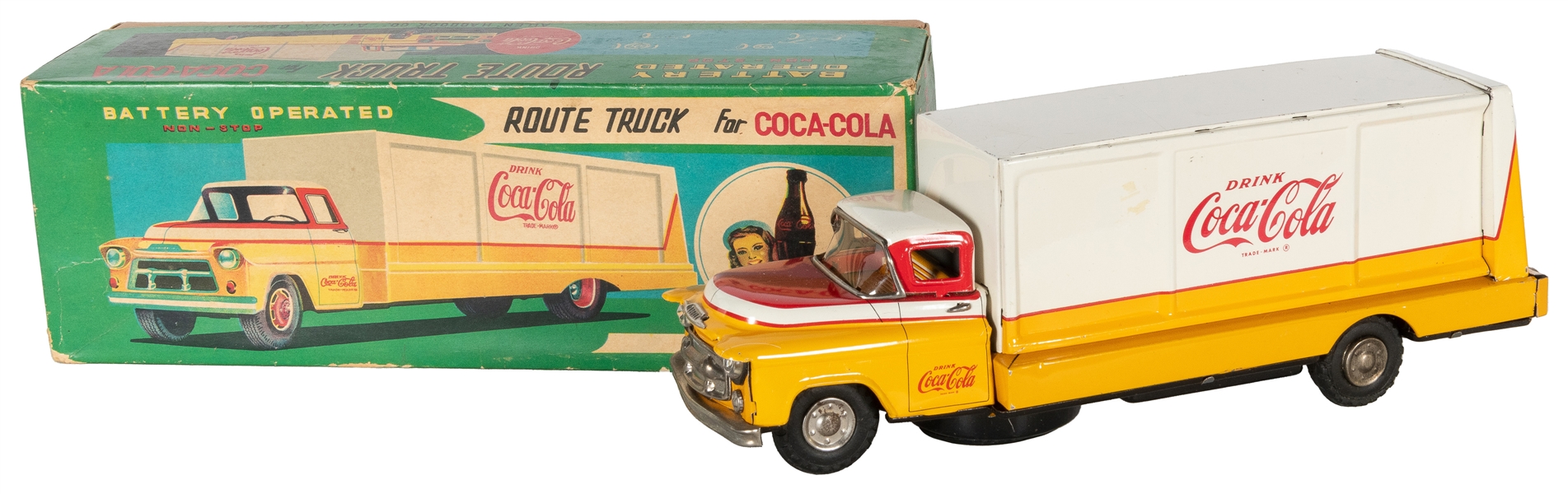  Haddock Battery Operated Route Truck for Coca-Cola in Origi...