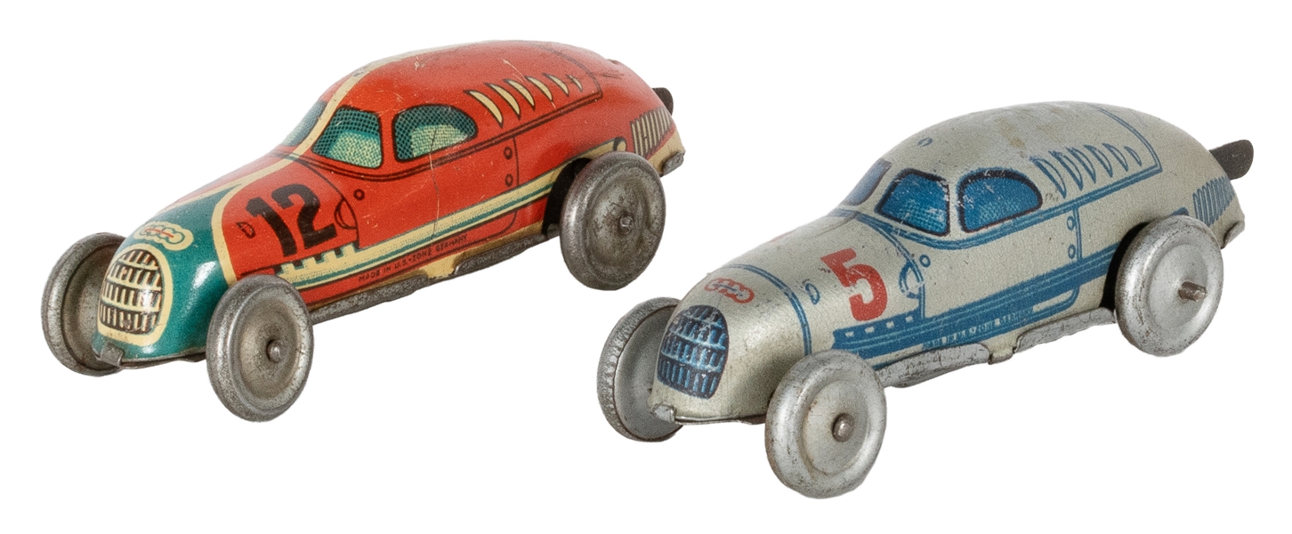  A Pair of Tippco Auto Union Streamlined Race Cars. U. S. Zo...