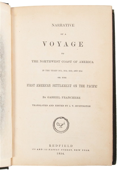  FRANCHERE, Gabriel (1786-1863). Narrative of a Voyage to th...