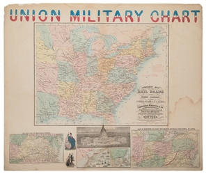 [MAPS - CIVIL WAR]. MAGNUS, Charles (1826-1900). Union Mili...