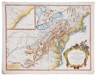  [MAPS - COLONIAL NORTH AMERICA]. VAUGONDY, Gilles Robert de...