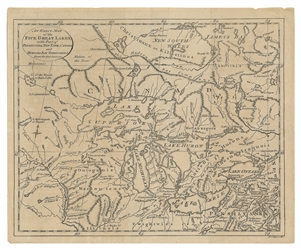  [MAPS - GREAT LAKES REGION]. LODGE, John (1735-1796). An Ex...