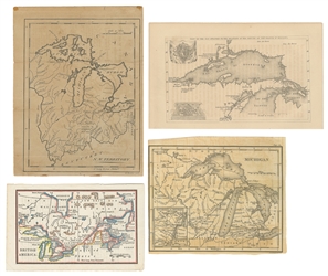  [MAPS - GREAT LAKES REGION]. A group of 4 small early engra...