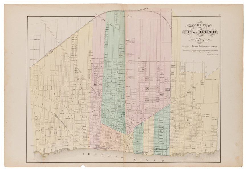  [MAPS - GREAT LAKES REGION]. A group of 13 maps and plans o...