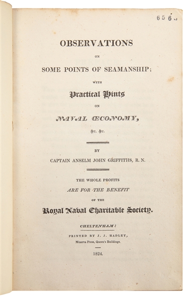  GRIFFITHS, Anselm John, Capt. Observations on some Points o...