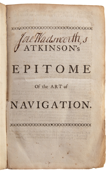  [WADSWORTH, Jeremiah, his copy (1743-1804)]. ATKINSON, Jame...